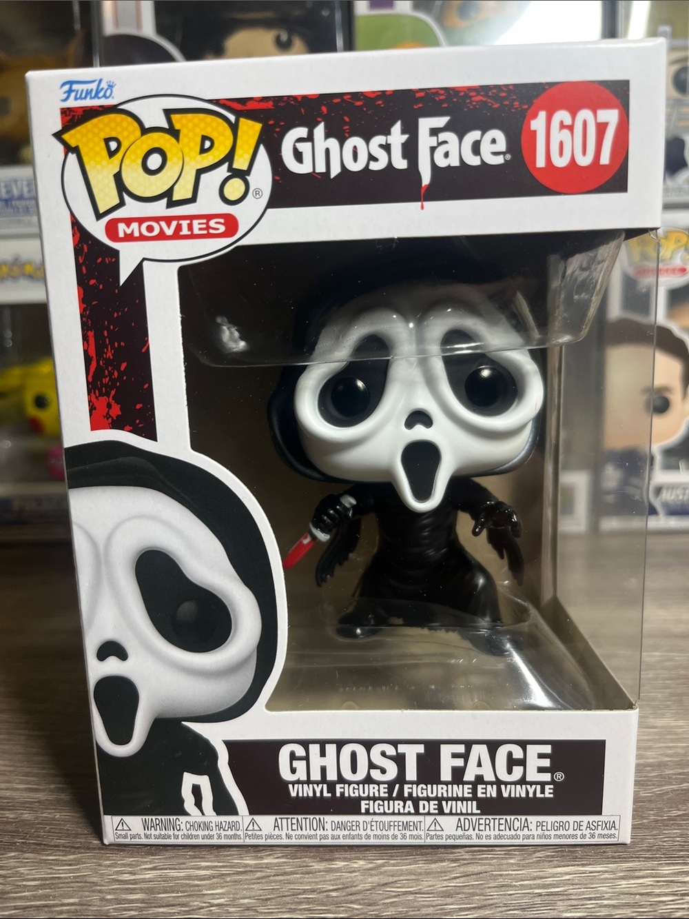 Funko Pop! Ghost Face Vinyl Figure - Black, White, Red